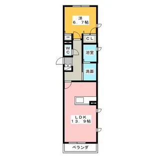 モン シャトー【1階】の間取り