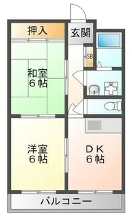 福住マンション【1階】の間取り