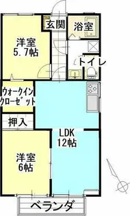 サンパティーA棟【1階】の間取り