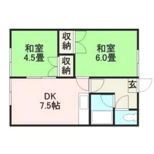 北海道札幌市手稲区曙五条3丁目【アパート】の間取り