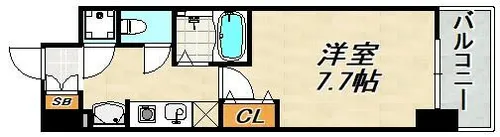 ステーションコートサウス【9階】の間取り