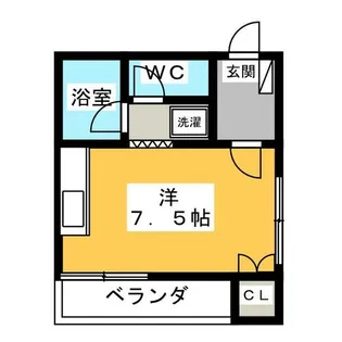 八事スチューデントビル【2階】の間取り