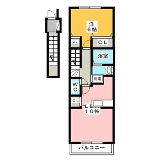 アルファヴィル【2階】の間取り