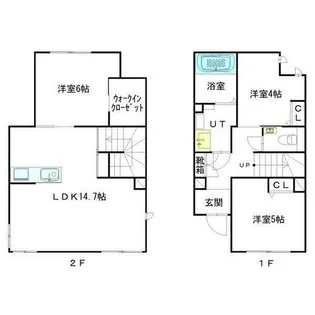 ジュエル宮の森【1階】の間取り