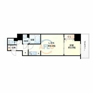 ArtizA緑地公園【7階】の間取り