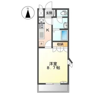 グレイシャス【1階】の間取り