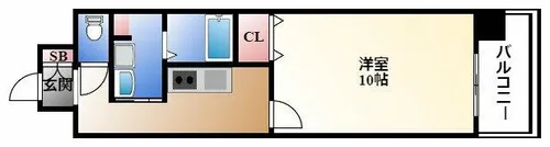 Gramercy Sakae【11階】の間取り