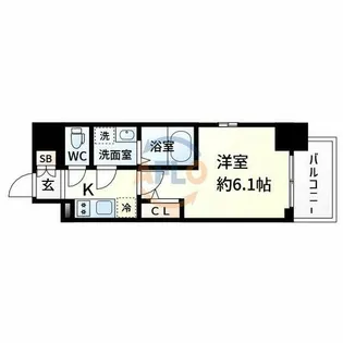 エスリード新大阪ザ・プレミアEAST【7階】の間取り