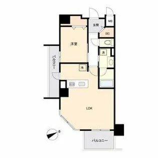 グランルクレ新栄ウエスト【7階】の間取り