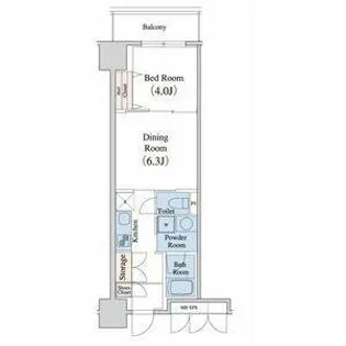 レジデンス上前津スクエア【9階】の間取り