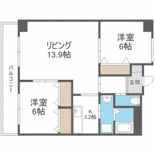 patioS7【4階】の間取り