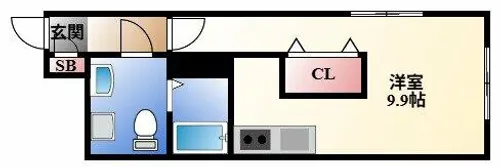 LUORE吹上【3階】の間取り