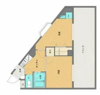 ハイムタケダT-8【3階】の間取り