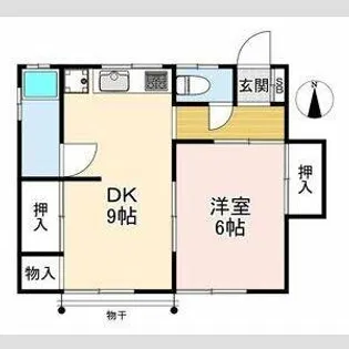 佐伯文化【2階】の間取り