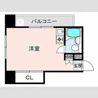NOBSUN海岸通【303号室】の間取り