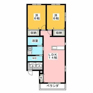 メゾンサンアイ【1階】の間取り