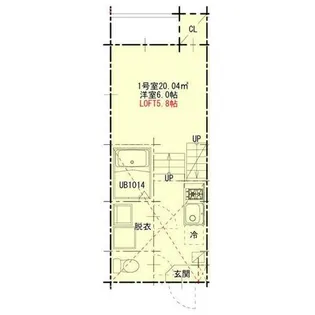 1Kの間取り画像