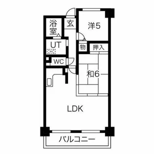 パルティール南ヶ丘【3階】の間取り