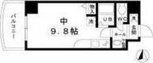 サン・アペックス名駅【7階】の間取り