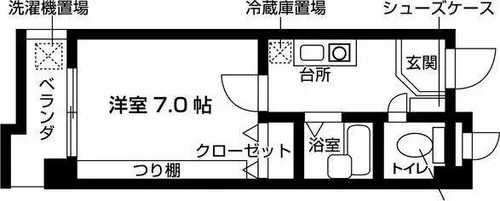 パティオII【1階】の間取り