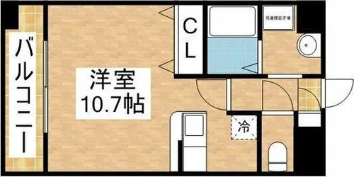 丹下キアーロ【6階】の間取り