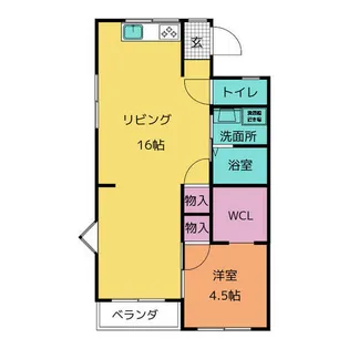 ルミエールヒラヤマ【2階】の間取り