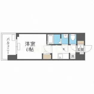 プレサンス四天王寺前夕陽ヶ丘 凛宮【1007号室】の間取り