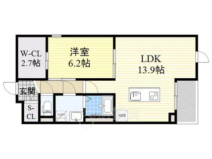 TRIBECA【1階】の間取り
