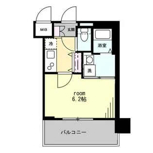 セオリー夕陽丘DOOR【9階】の間取り