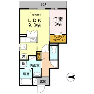 ベルデュール【1階】の間取り