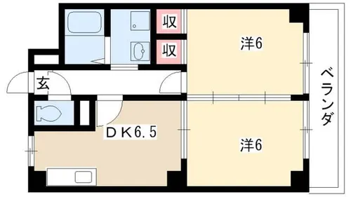 第3タジックビル【8階】の間取り