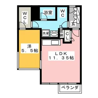 ミュプレ矢場町【11階】の間取り