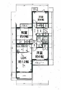 日興雲雀丘花屋敷ガーデンホームズ C棟【2階】の間取り