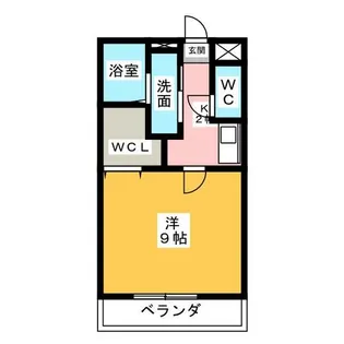 アンプルール リーブル リヴィエール【2階】の間取り