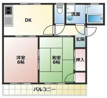 サンステージスズキ【201号室】の間取り