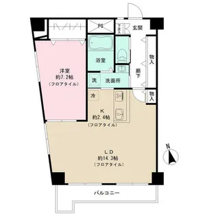 リベルテ鶴舞【8階】の間取り