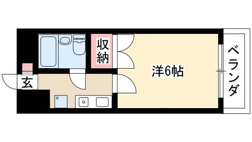 セザール名古屋【701号室】の間取り