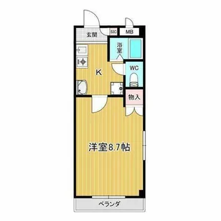 シャトルピーチ【3階】の間取り