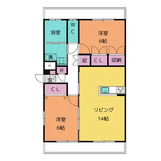 M-Palette (エムパレット)【4階】の間取り