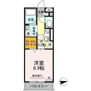 グレイスコート【1階】の間取り