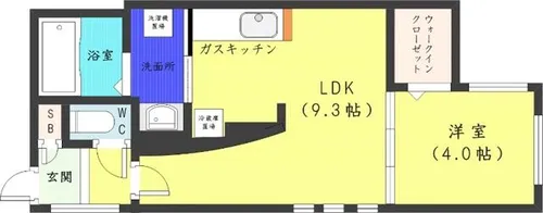 HUGAPREMIUMSUITE【3階】の間取り