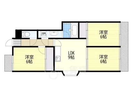 シャトー・レイクルイーズ【9階】の間取り
