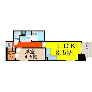 エステムプラザ名古屋丸の内【4階】の間取り