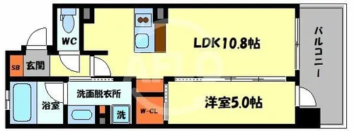 富士林プラザ15番館【4階】の間取り