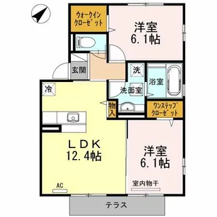 アンジュール【2階】の間取り