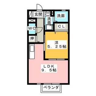 メゾンコスモス【2階】の間取り