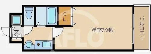 プレサンス本町リアルシティ【4階】の間取り