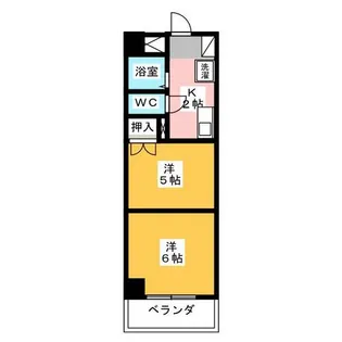 第2メゾンあらかわ【4階】の間取り