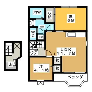 アイレットコートⅡ【2階】の間取り