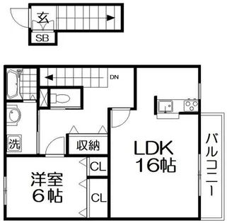 ヴェヌスタ郡津【2階】の間取り